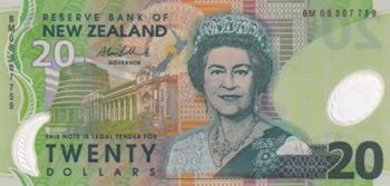 New Zealand, 20 Dollars, 2006, ... 