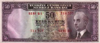 Turkey, 50 Kurush, UNC, p133, ... 