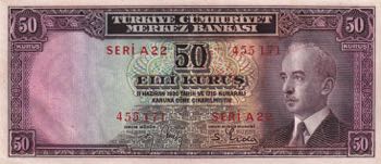 Turkey, 50 Kurush, AUNC(-), p133, ... 