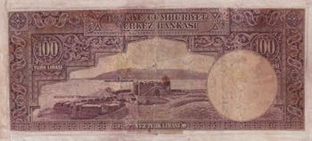 Turkey, 100 Lira, VF, p137, ... 