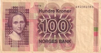 Norway, 100 Kroner, 1979, XF(-), ... 