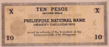 Philippines, 10 Pesos, 1941, UNC, ... 