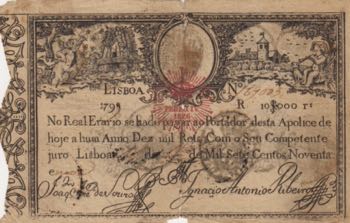 Portugal, 10.000 Reis, 1826, POOR, ... 