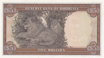 Rhodesia, 5 Dollars, 1972, UNC, ... 