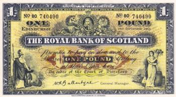 Scotland, 1 Pound, 1963, AUNC, ... 