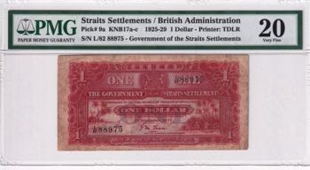 Straits Settlements, 1 Dollar, ... 