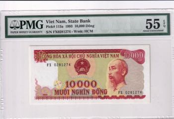 Viet Nam, 10.000 Dông, 1993, UNC, ... 