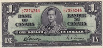 Canada, 1 Dollar, 1937, XF, p58d