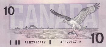 Canada, 10 Dollars, 1989, UNC, p96a