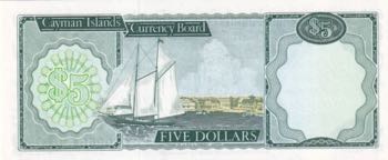 Cayman Islands, 5 Dollars, 1974, ... 