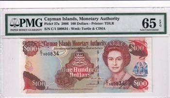 Cayman Islands, 100 Dollars, 2006, ... 