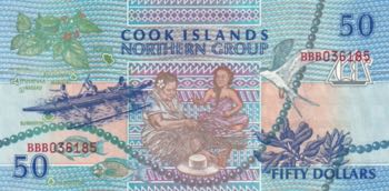 Cook Islands, 50 Dollars, 1992, ... 