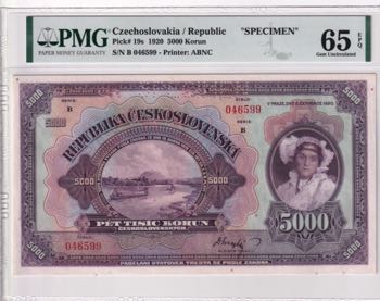Czechoslovakia, 5.000 Korun, 1920, ... 
