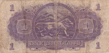 East Africa, 1 Shilling, 1943, VF, ... 