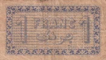 Algeria, 1 Francs, 1920, VF,