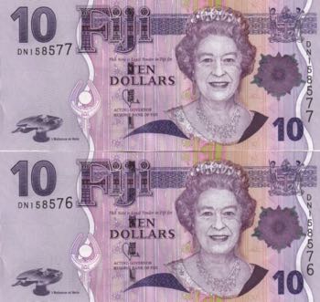 Fiji, 10 Dollars, 2012, UNC(-), ... 