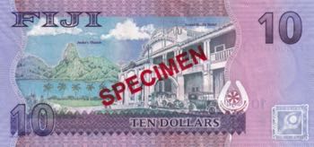 Fiji, 10 Dollars, 2013, UNC, ... 