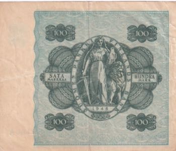 Finland, 100 Markkaa, 1945, XF(-), ... 