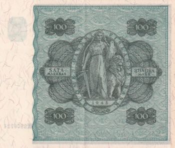 Finland, 100 Markkaa, 1948, AUNC, ... 
