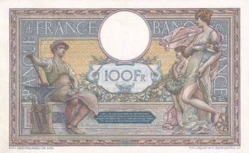 France, 100 Francs, 1921, XF, p71b