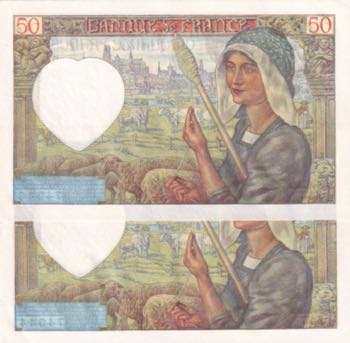 France, 50 Francs, 1941, AUNC, ... 