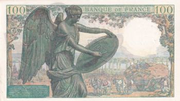 France, 100 Francs, 1942, AUNC(-), ... 