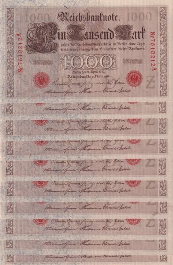 Germany, 1.000 Mark, 1910, UNC, ... 
