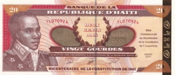 Haiti, 20 Gourdes, 2001, UNC, ... 