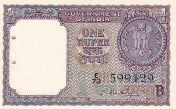 India, 1 Rupees, 1965, UNC, p76c