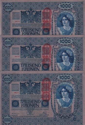 Austria, 1.000 Kronen, 1902-1919, ... 