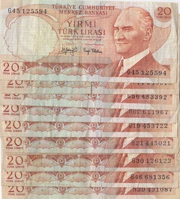 Turkey, 20 Lira, 1979, ... 