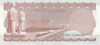 Turkey, 20 Lira, 1979, UNC, p187, G90