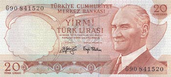 Turkey, 20 Lira, 1979, ... 