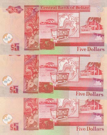 Belize, 5 Dollars, 2003,  UNC, p67a, (Total ... 
