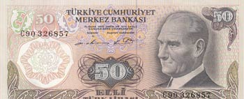 Turkey, 50 Lira, 1976, ... 