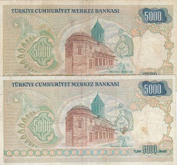 Turkey, 5.000 Lira, 1981, XF (-), P196a, ... 