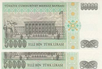 Turkey, 50.000 Lira, 1995, UNC, p204, (Total ... 