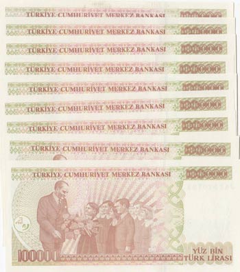 Turkey, 100.000 Lira, 1996, UNC, p205c, ... 