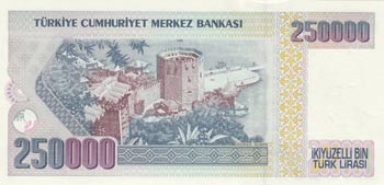 Turkey, 250.000 Lira, 1992, UNC, p206