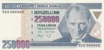 Turkey, 250.000 Lira, ... 