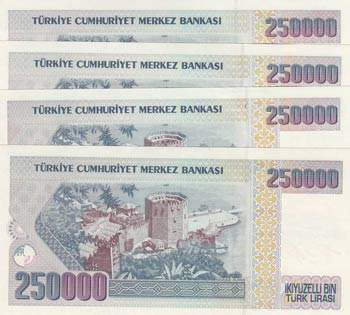 Turkey, 250.000 Lira, 1995, UNC, p206, ... 