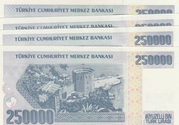 Turkey, 250.000 Lira, 1998, UNC, p211, ... 