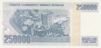 Turkey, 250.000 Lira, 1998, UNC, p211, G90