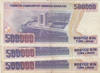 Turkey, 500.000 Lİra, 1993, VF / XF, p208a, ... 