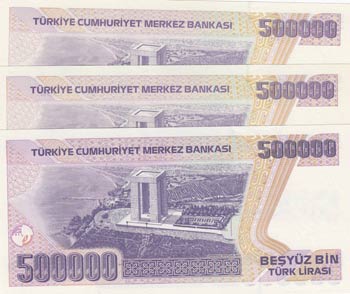 Turkey, 500.000 Lira, 1997, UNC, p212, ... 
