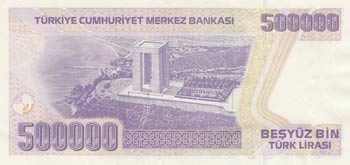 Turkey, 500.000 Lira, 1997, UNC, p212, J90