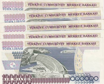 Turkey, 1.000.000 Lira, 1995, AUNC (+), ... 