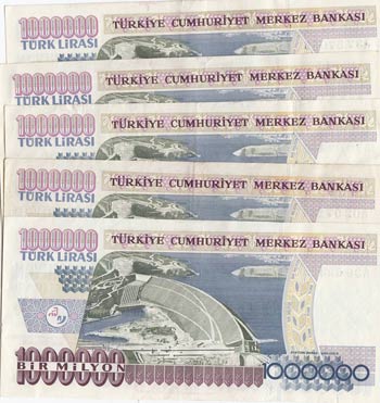 Turkey, 1.000.000 Lİra, 1995, XF / AUNC, ... 