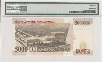 Turkey, 5.000.000 Lira, 1997, AUNC, p210a