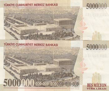Turkey, 5.000.000 Lİra, 1997, AUNC, p210b, ... 